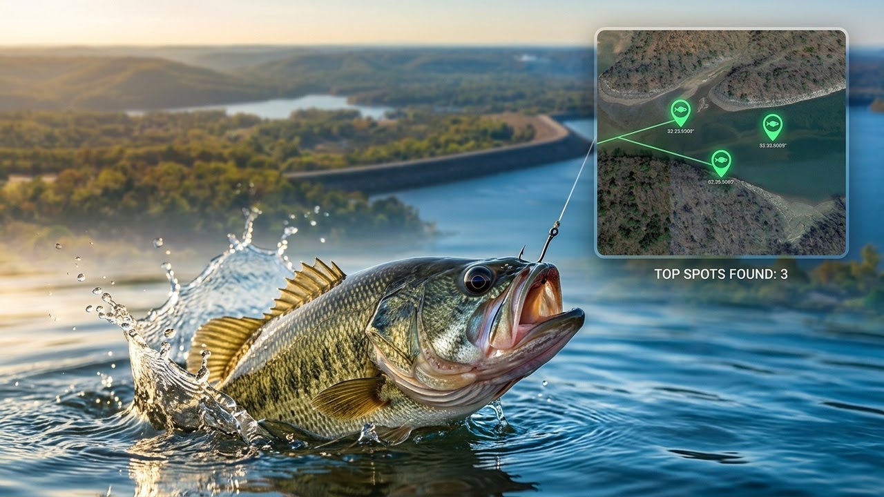 Tenkiller Ferry Lake Oklahoma Fishing Waypoints | Simplistic Fishing Breakdown,