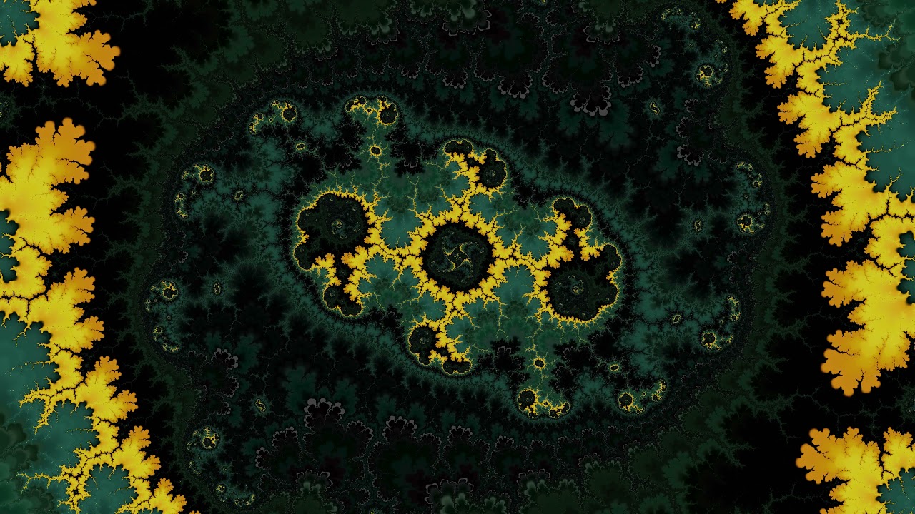 Melting yellows and greens - fractal zoom and music by RecursiveIdentity