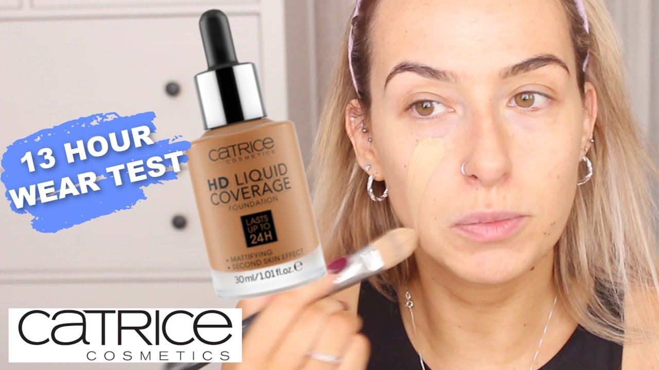 CATRICE HD FOUNDATION REVIEW AND 13HOUR WEAR TEST