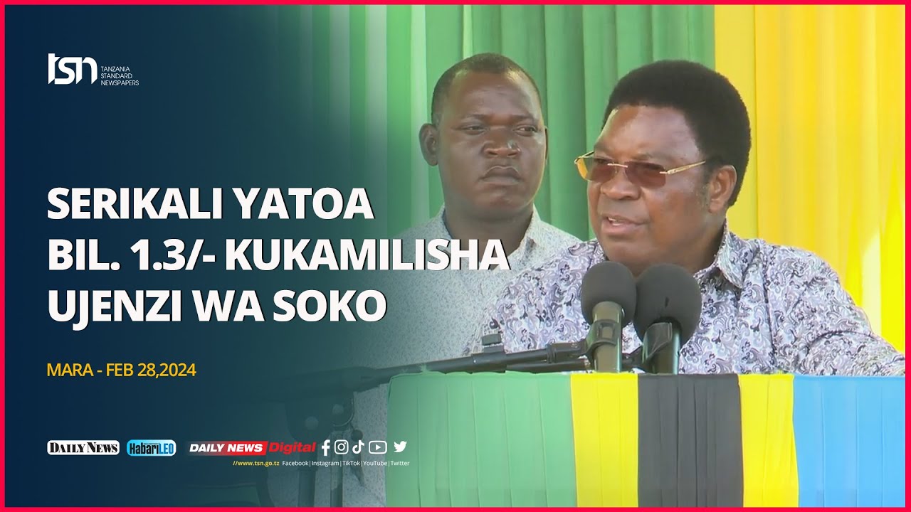 SERIKALI YATOA BIL. 1.3/- KUKAMILISHA UJENZI WA SOKO LA RENAGWE