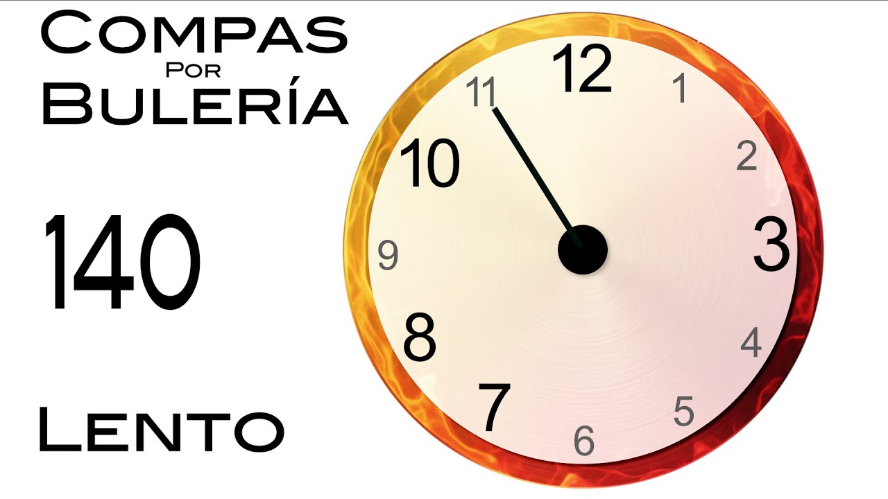 Compas: Bulerías. 140 BPM.  Lento.  Compas de Acompañamiento