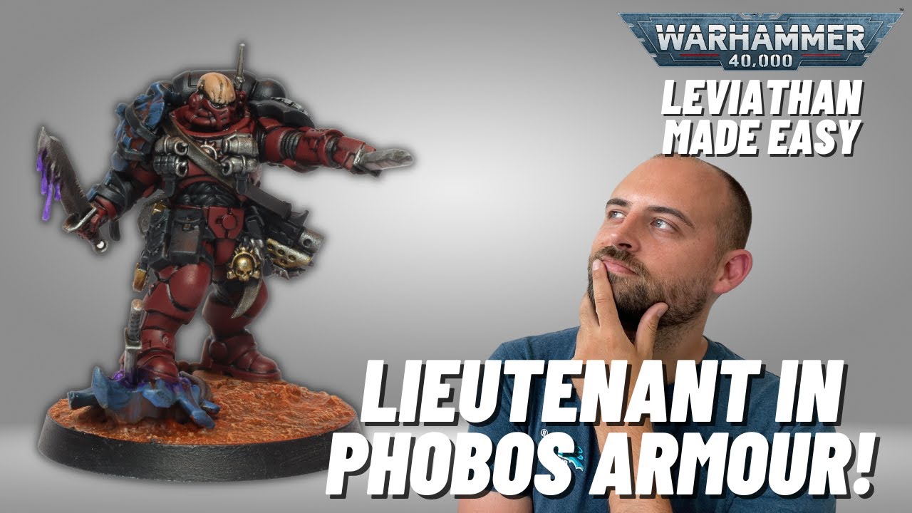 How to Paint new Lieutenant in Phobos Armour from Leviathan #new40k