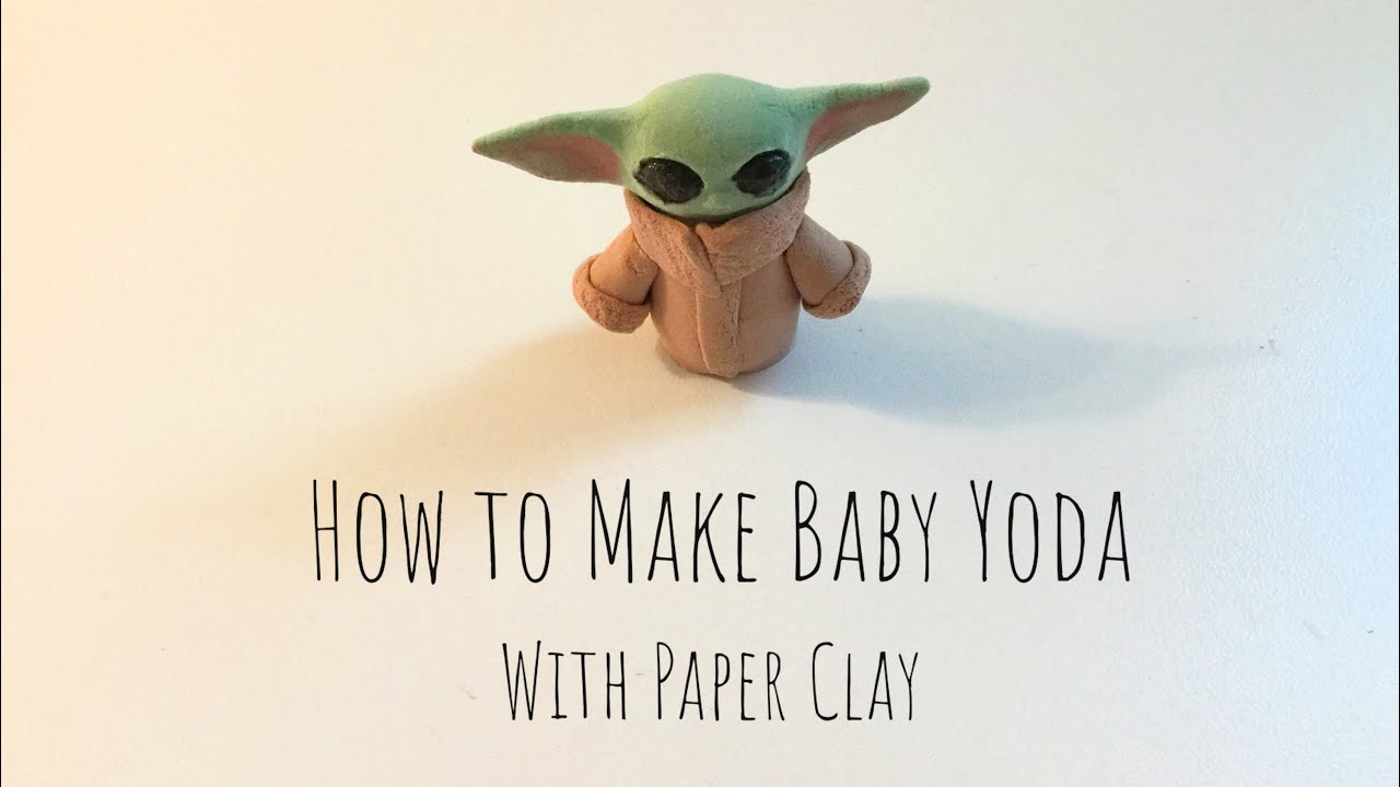 How to make Baby Yoda with Paper Clay!