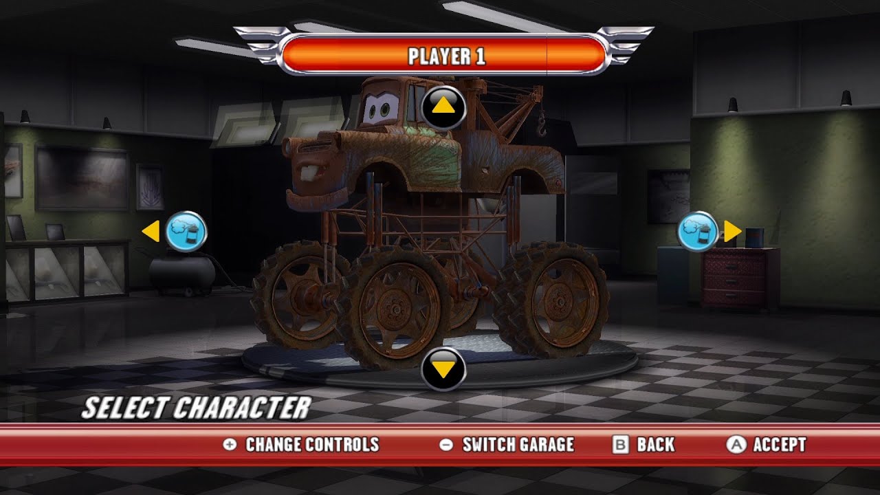 Cars Race-O-Rama Wii - Monster Mater (Dolphin)