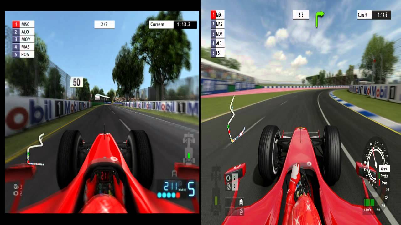 F1 06 (PS2) VS Formula One Championship Edition (PS3) - Melbourne - 3 laps
