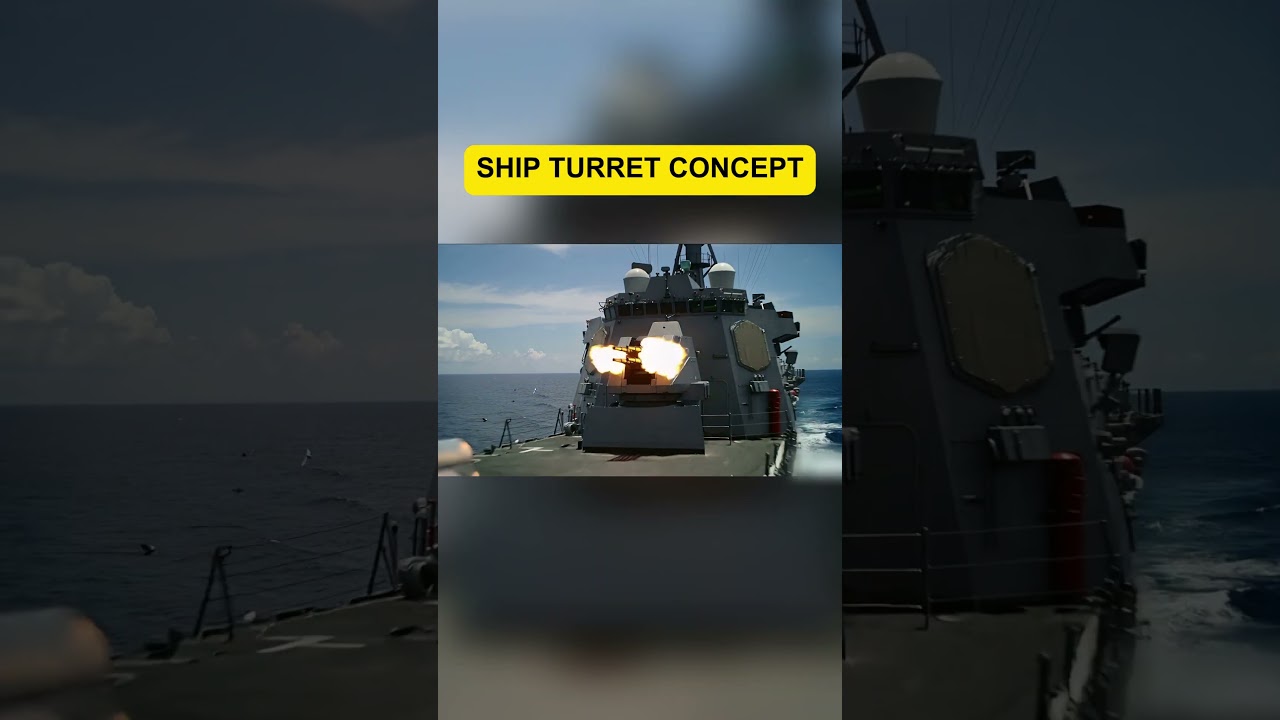 Naval turret  CIWS Concept #destroyer #Navy #aircraft2 #turret #army #military
