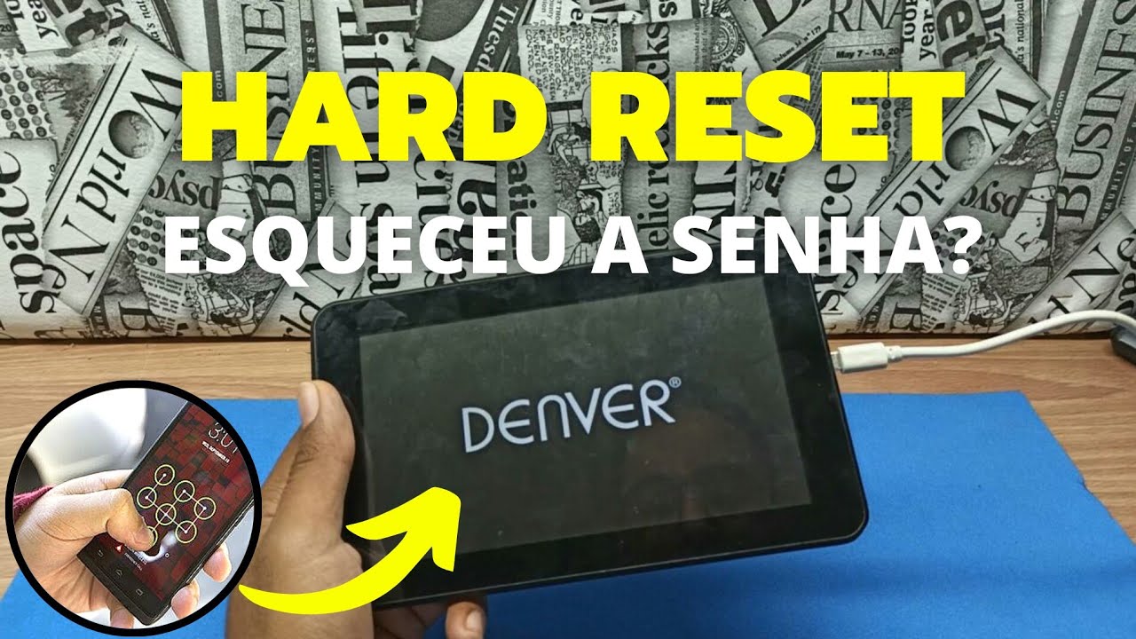 Hard reset Tablet Denver como formatar/resetar/restaurar sem o bot&atilde;o de volume | Atualizado 2021