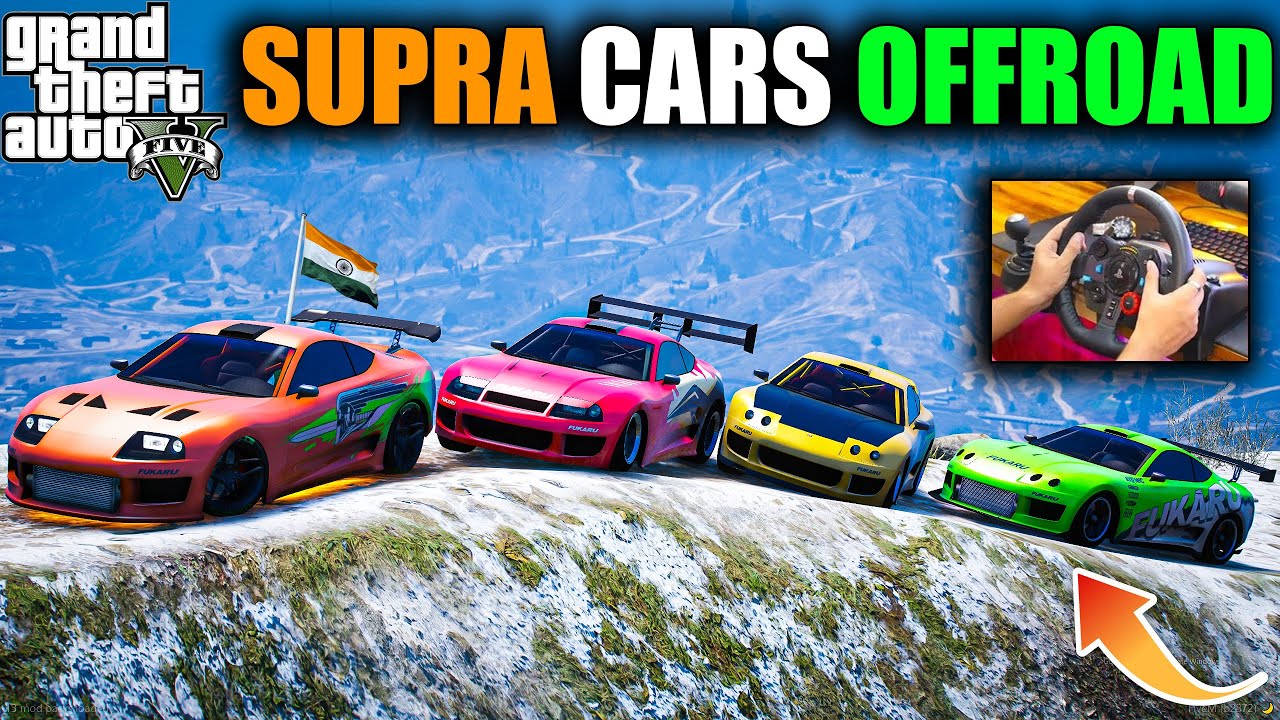 GTA 5 : TOYOTA SUPRA MK4 EXTREME OFFROADING AT MOUNTAINS LADKAH WITH JIMMY AND KALUWA OMG! 2024