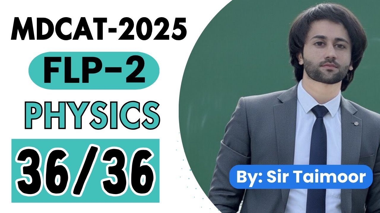 MDCAT Physics Test 2025 I Full Marks I MDCAT Physics Mock Test 02 MDCAT Physics Full Length Paper