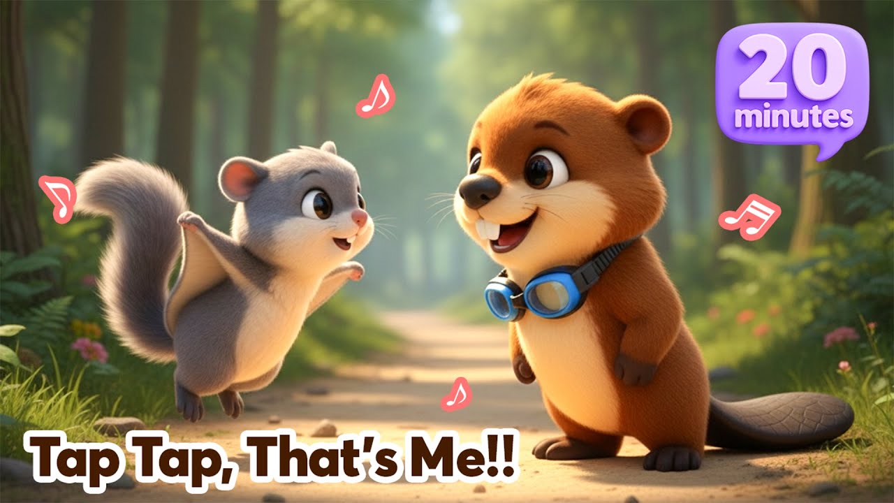 [ KIDS SONG ] Tap Tap, That’s Me!! | Educational Song for Children | 20 min loop |