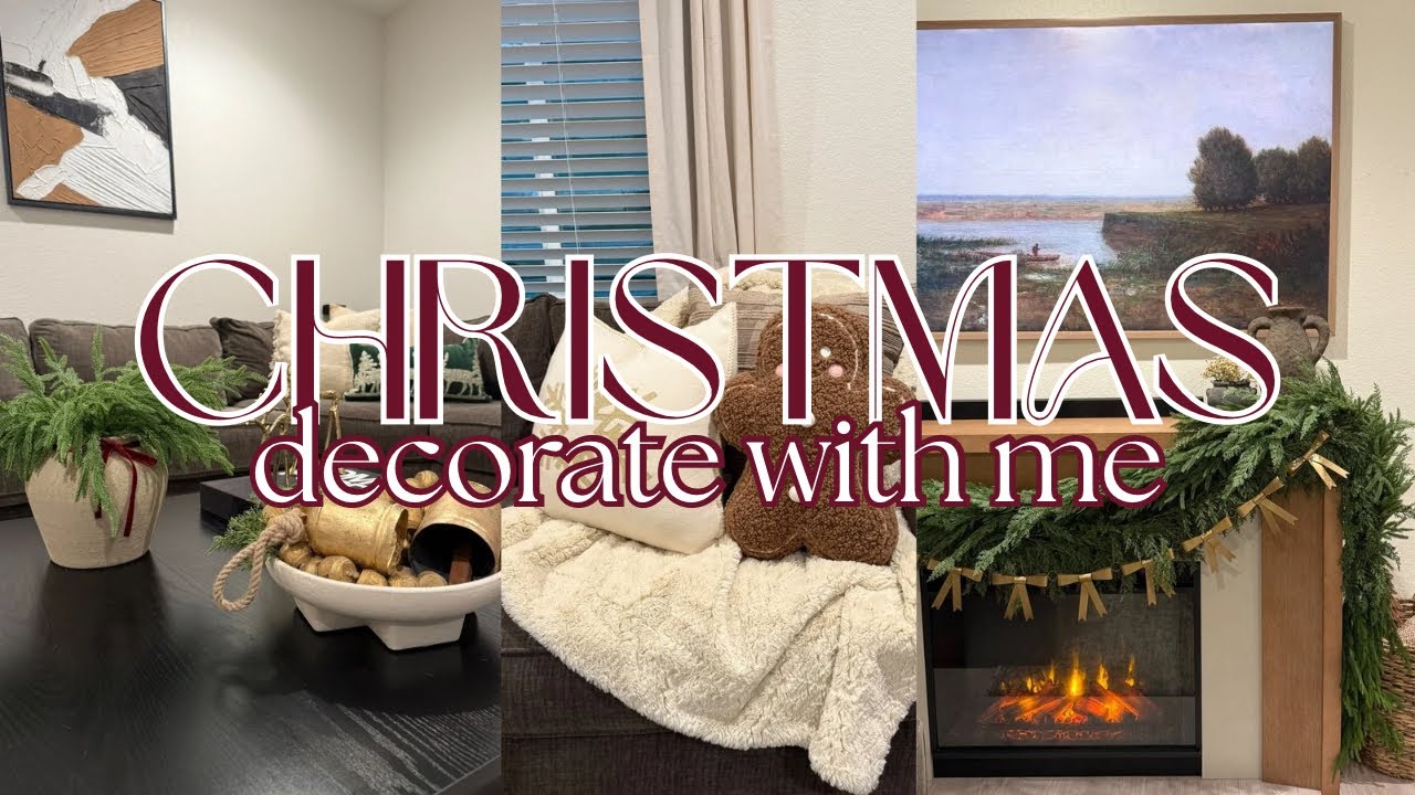 *NEW* COZY CHRISTMAS DECORATE WITH ME 2025 | MAJOR BASEMENT MAKEOVER