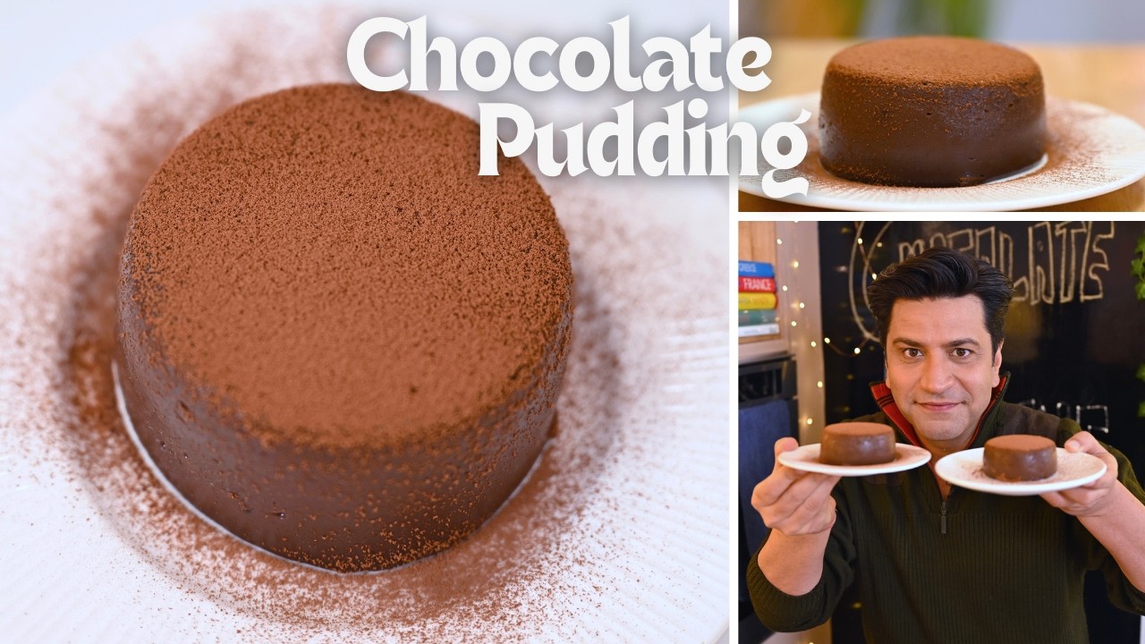 Eggless Chocolate Pudding | No Oven No Maida | आसान चॉकलेट रेसिपी घर पे | Kunal Kapur Dessert Recipe