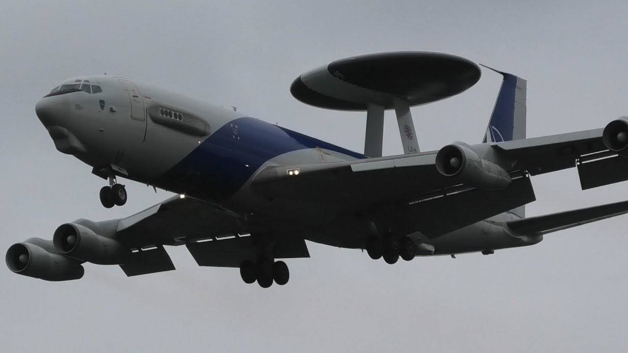NATO Boeing E-3A AWACS Touch & Go Action | Geilenkirchen Air Base