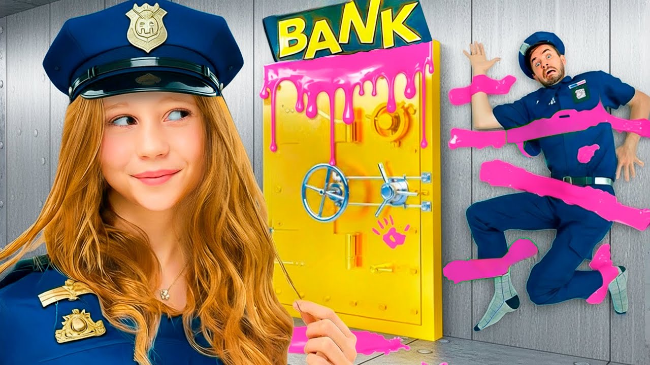 Missão no Banco! Nastya e a Aventura Policial Divertida