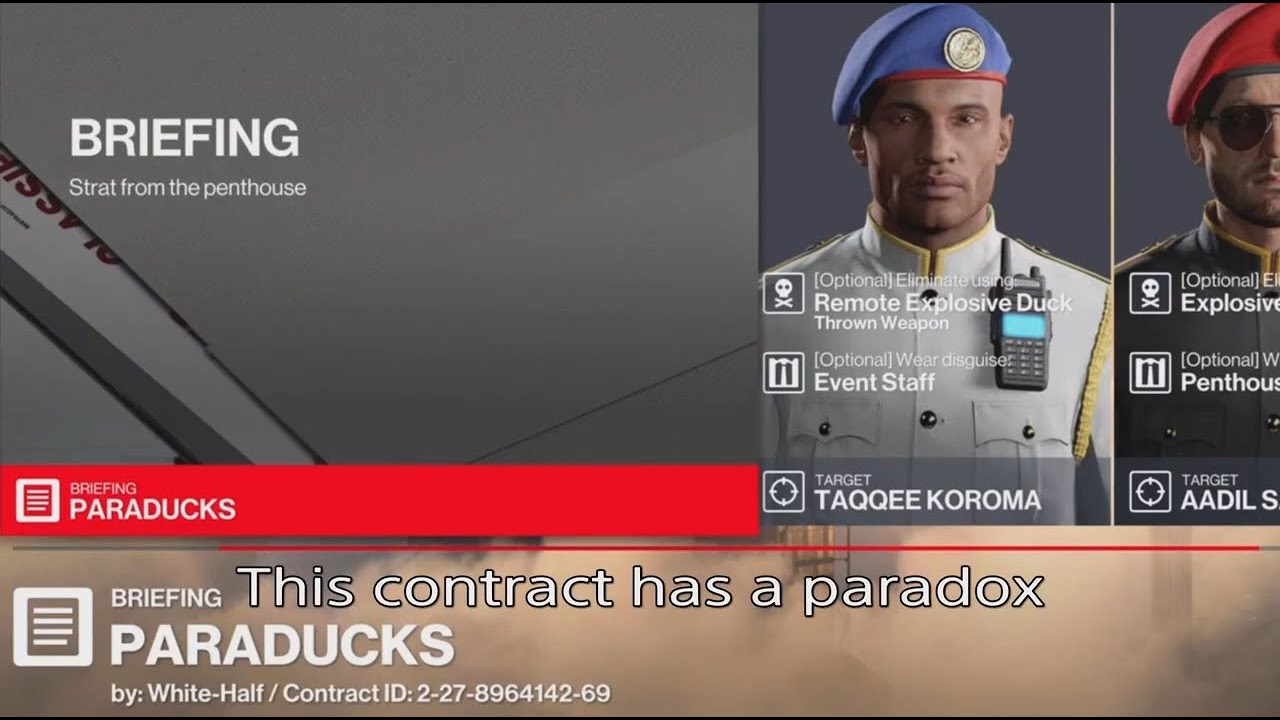HITMAN 3 - Paraducks (my contract) no pacifications