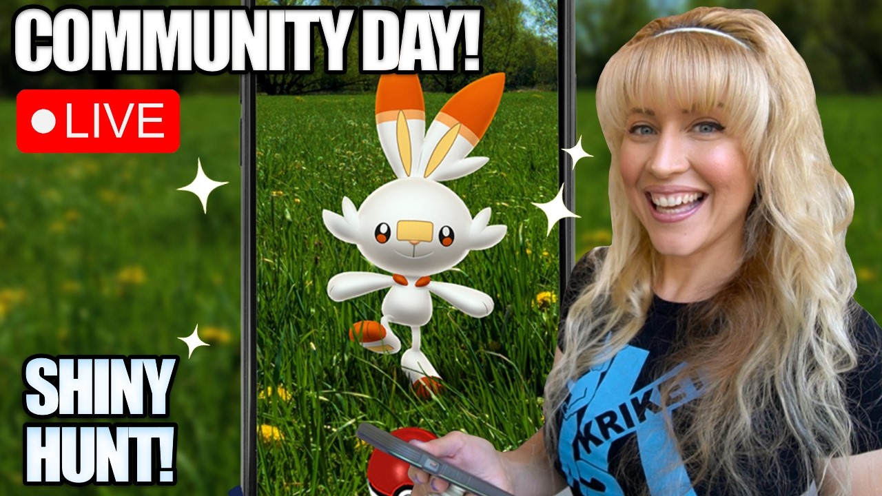 Pokémon GO Scorbunny Community Day LIVE 🔥 Shiny Hunt & Event Bonuses