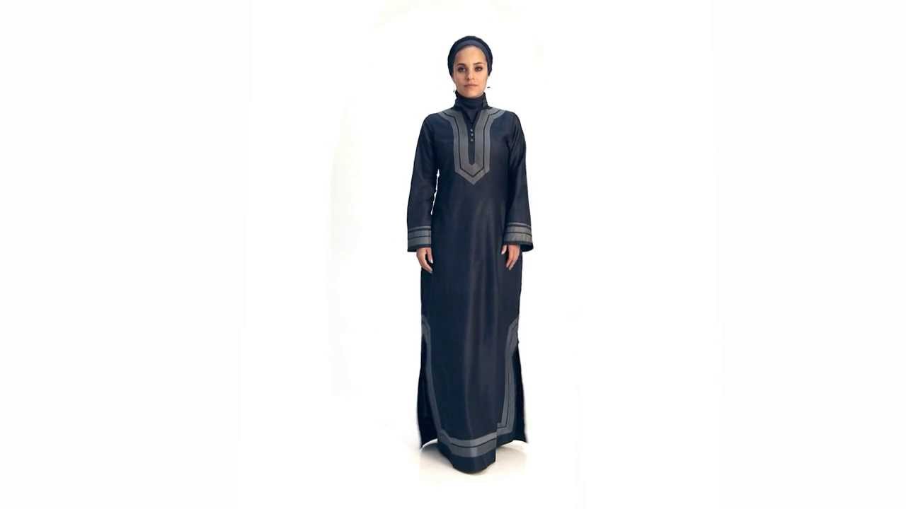 Mira Moroccan Inspired Formal Caftan Dress - Navy