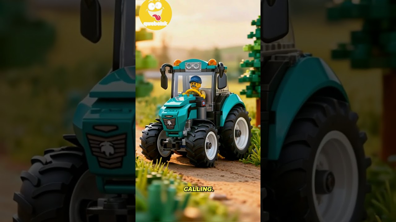 LEGO Tractor Faces the Worst Country Road I’ve Ever Seen! 