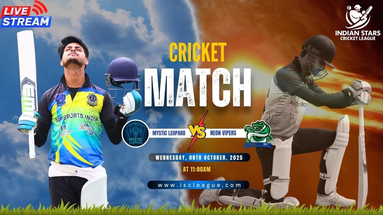 MYSTIC LEOPARD  VS NEON VIPERS | ISCL LIVE MATCH