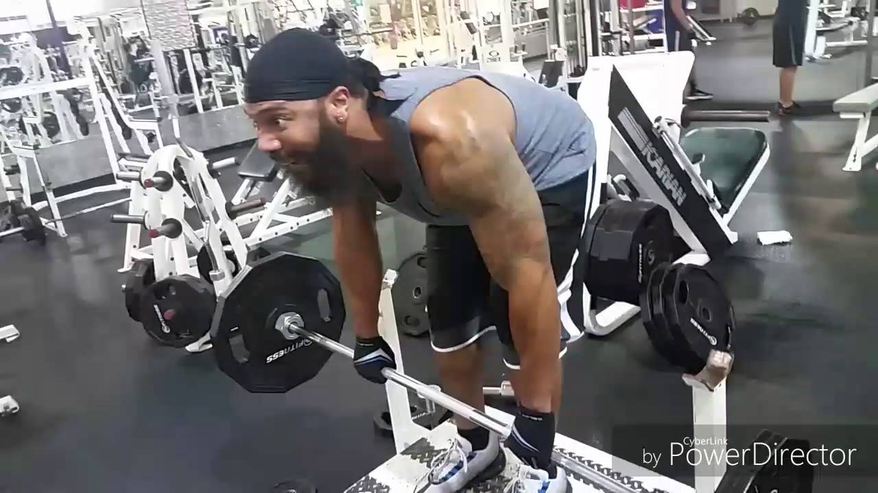 Back workout featuring genetic freak Edward