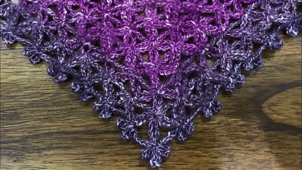 How to Crochet | Flower of Life | Triangle Shawl | Scarf | Wrap