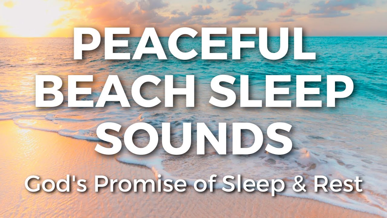 Fall Asleep To Beach Ocean Waves Sounds | Bible Verse | 10 hrs | Scripture Sounds