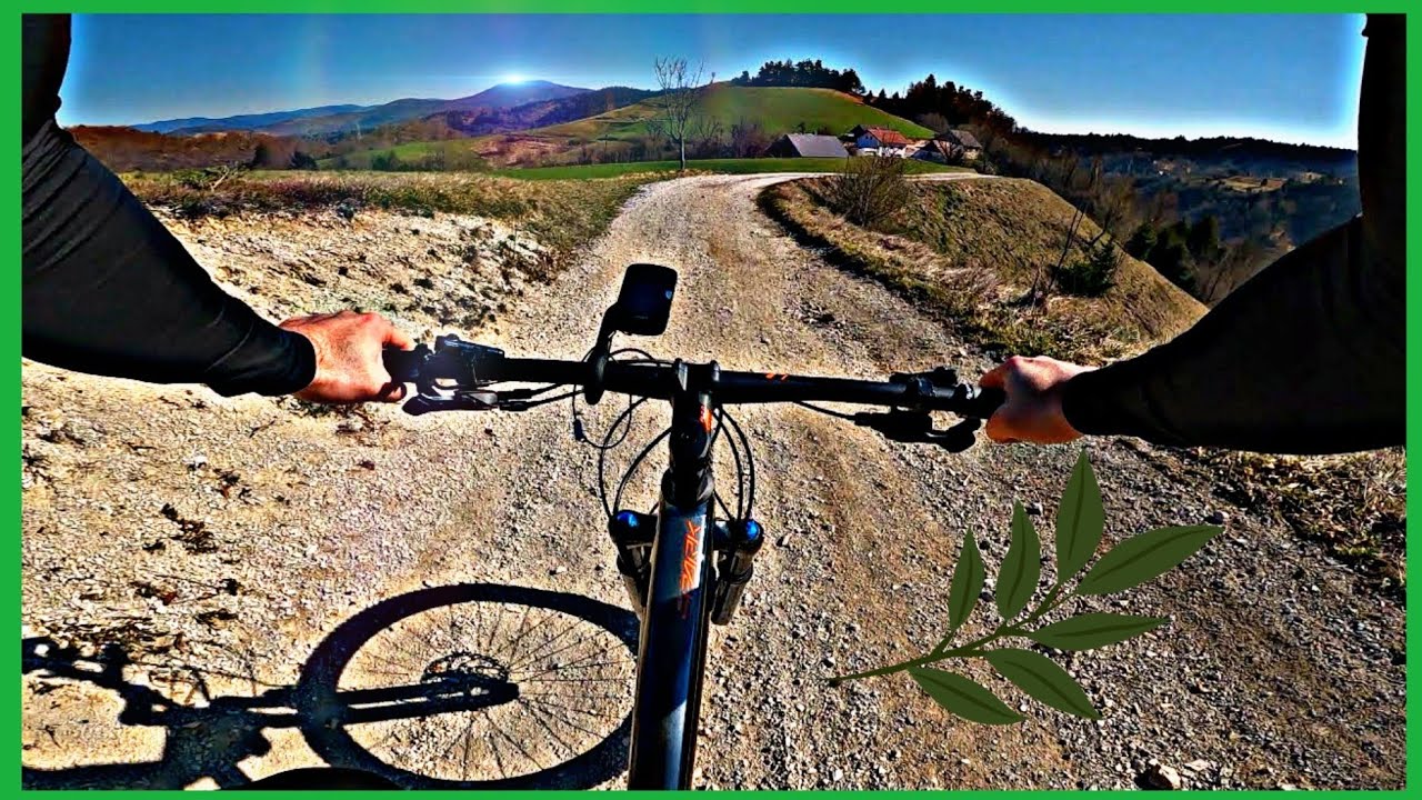 MTB Descent Planina Slovenija Scott Spark 940 on sunny spring day