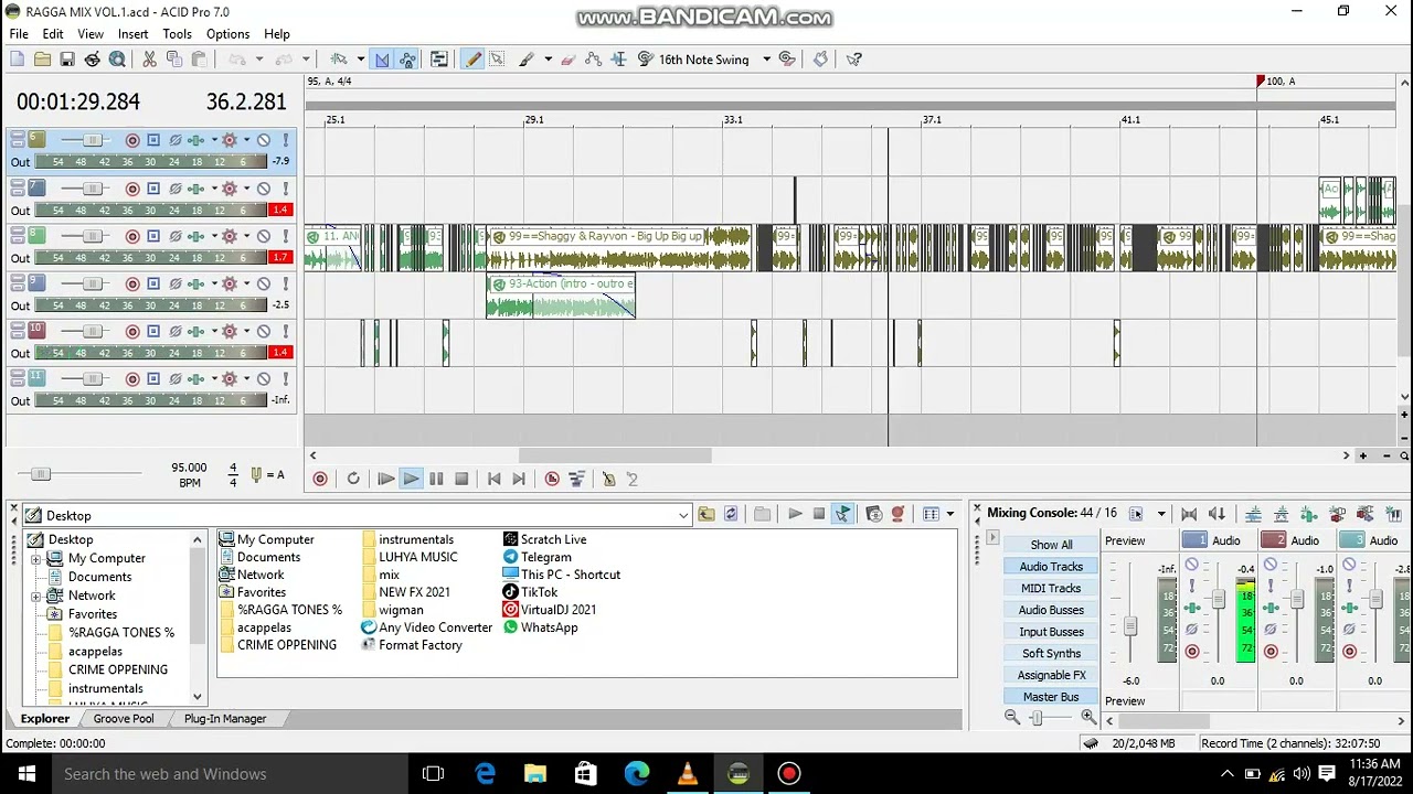 SONY ACID PRO 7 learn how to scratch x dj vin the crime