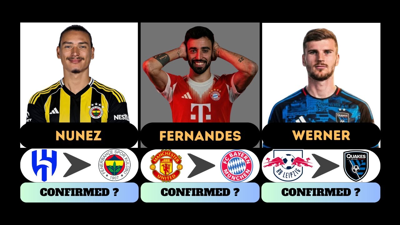 THE LATEST TRANSFERS FROM WORLD'S FOOTBALL JANUARY 2026 | NUNEZ, FERNANDES, WERNER.