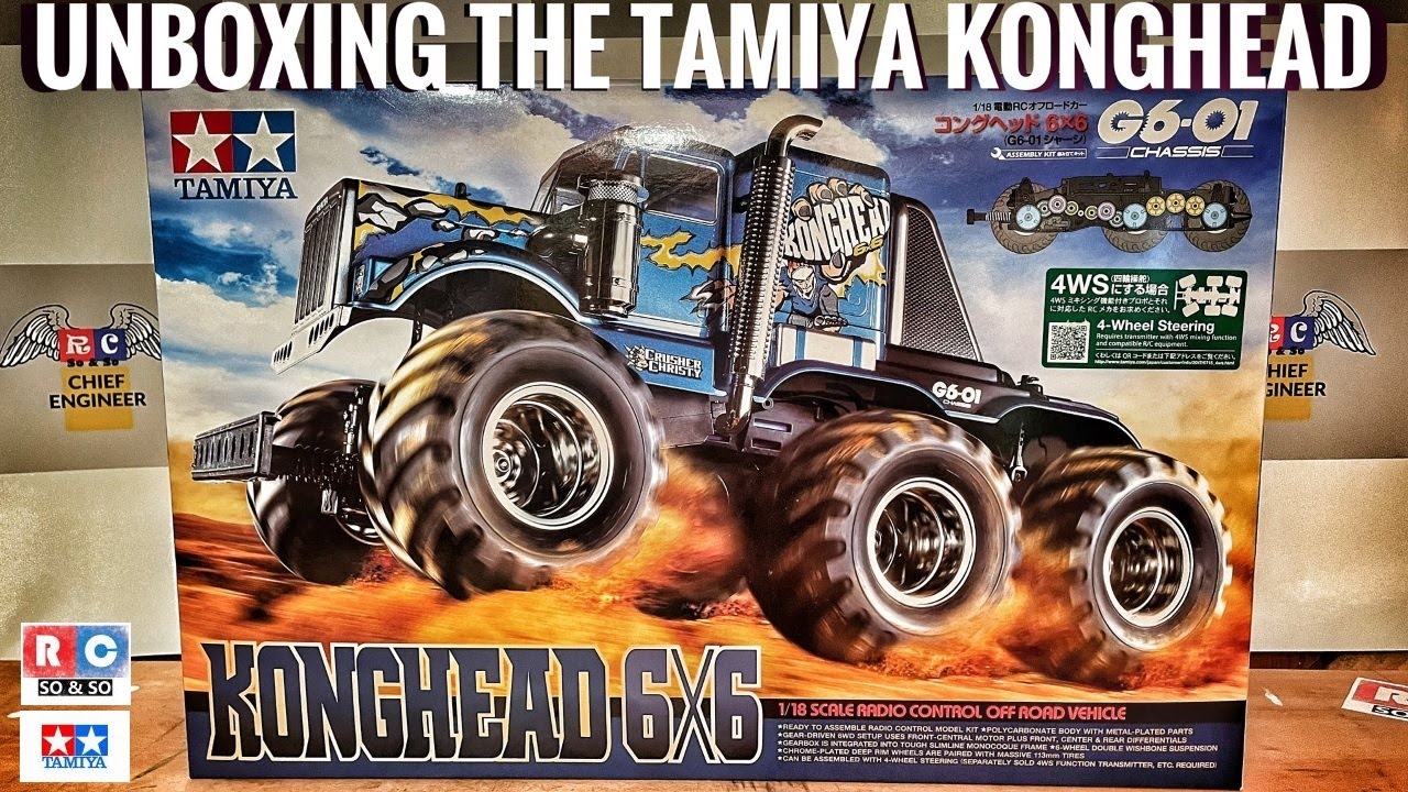 Распаковка Tamiya Konghead - Что вы получаете с этим 6x6?