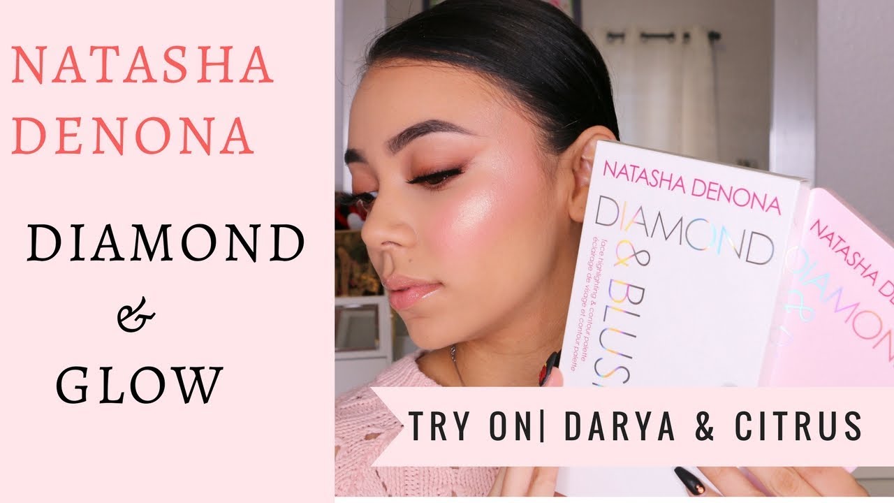 Natasha Denona Diamond & Blush Highlighting Palettes | Try on and Swatches! | Darya & Citrus