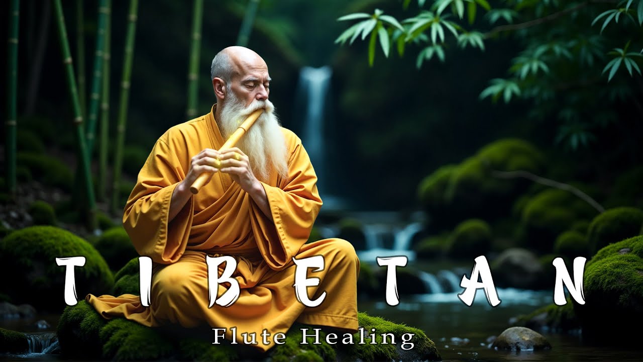 Tibetan Healing Flute Music (No Ads) &bull; Anxiety Relief, Melatonin Release &bull; Stop Overthinking