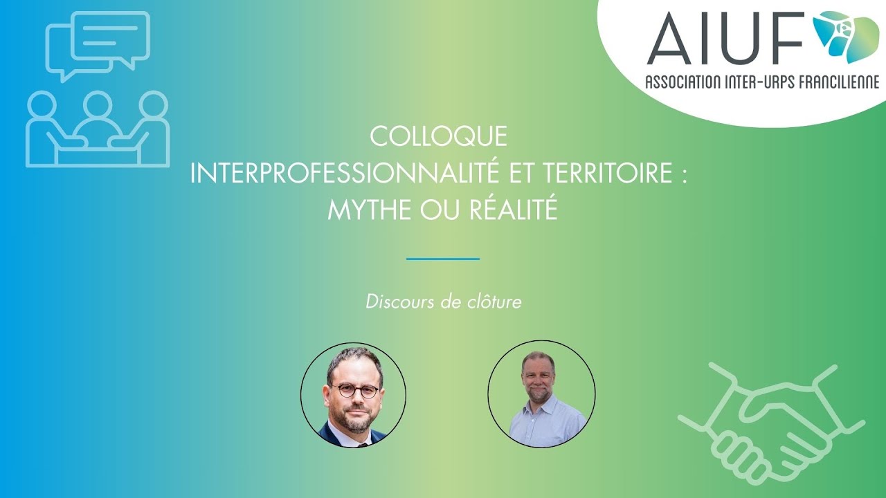 Discours de clôture  - Colloque 