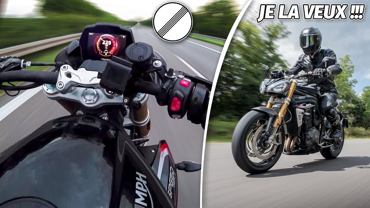 TRIUMPH SPEED TRIPLE 1200 RS ТЕСТ + АВТОБАН | ПОТРЯСАЮЩИЙ ЭТОТ БАЙК 🤩
