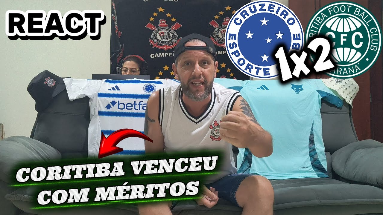 REACT Cruzeiro 1x2 Coritiba - CRUZEIRO JOGA MUITO MAL E CORITIBA MERECEU A VITÓRIA!