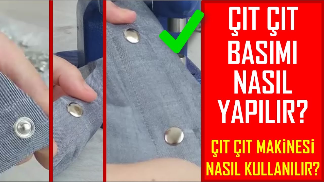 EVDE ÇIT ÇIT BASIMI NASIL YAPILIR? ✔️ ÇIT ÇIT MAKİNESİ NASIL KULLANILIR? | ÇIT ÇIT NASIL ÇAKILIR?