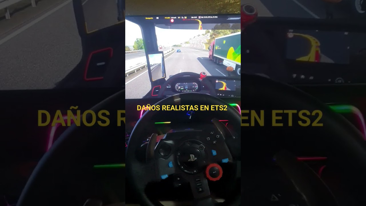 Eurotruck simulator 2 da&ntilde;os realistas #eurotrucksimulator2 #ets2 #g29