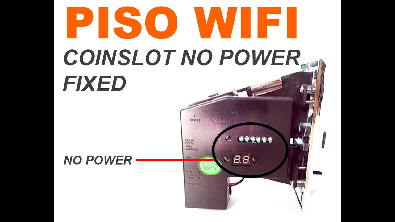Piso Wifi Coinslot no power fixed (Beginners guide)