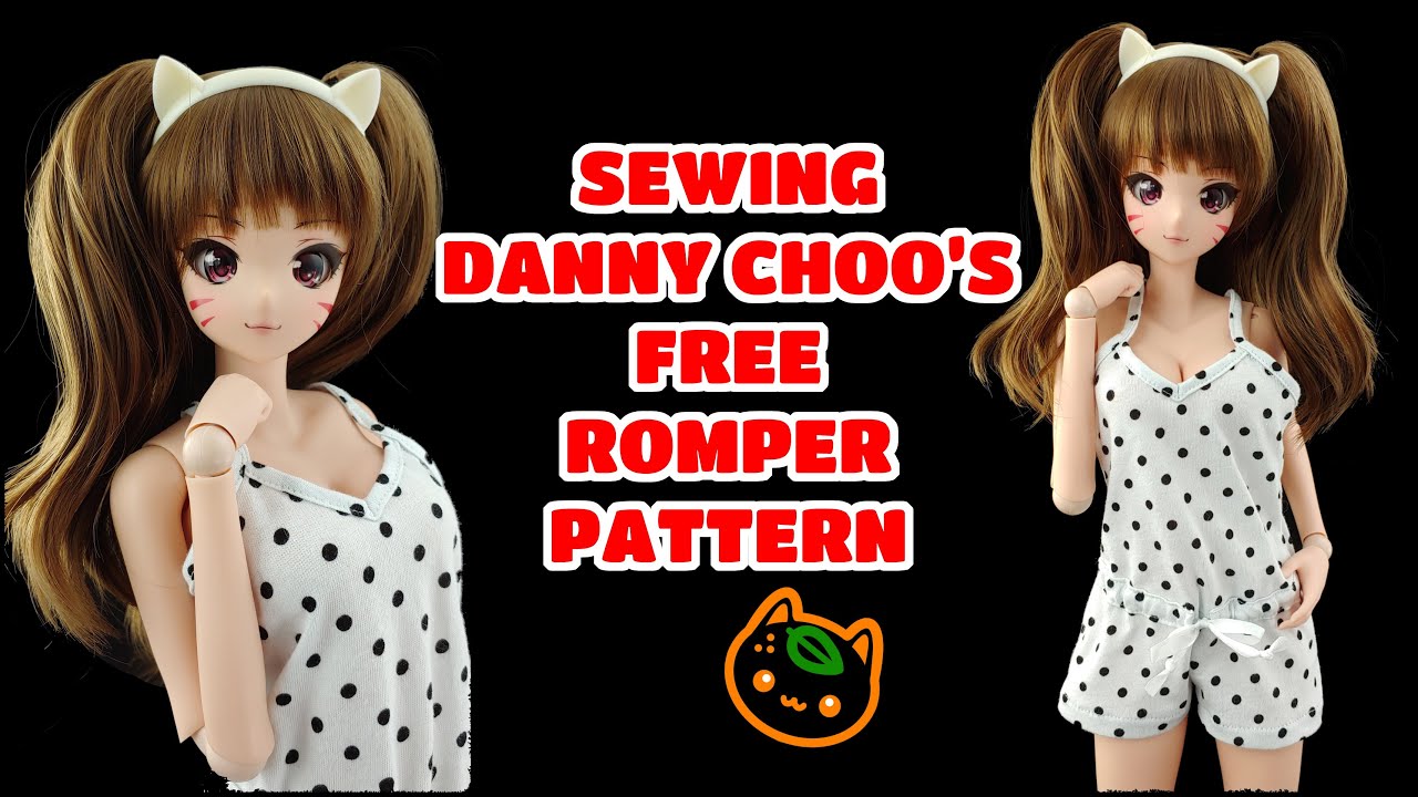 Sewing Danny Choo's Free Romper Pattern for Smartdoll