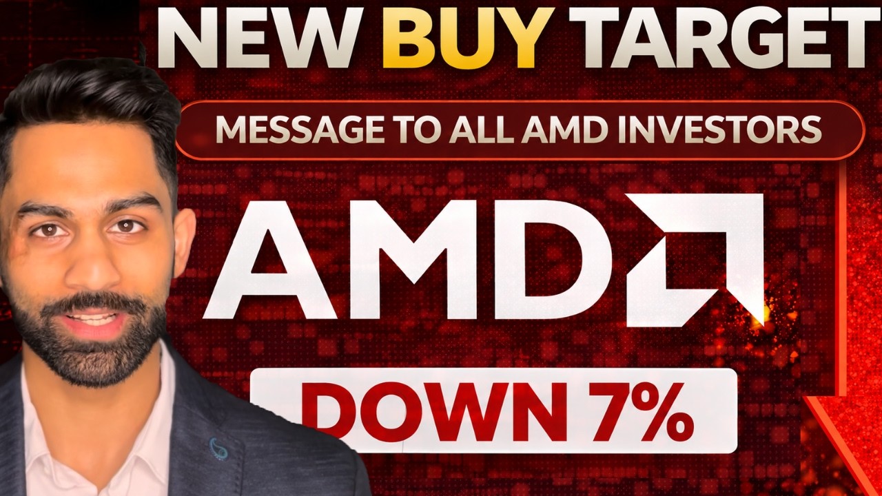 🔥💰 Рынок ПЕРЕГИБАЕТ ПАЛКУ: акции AMD УПАЛИ на 7% после отчета!! Моя НОВАЯ ЦЕЛЬ ПОКУПКИ по акциям ...