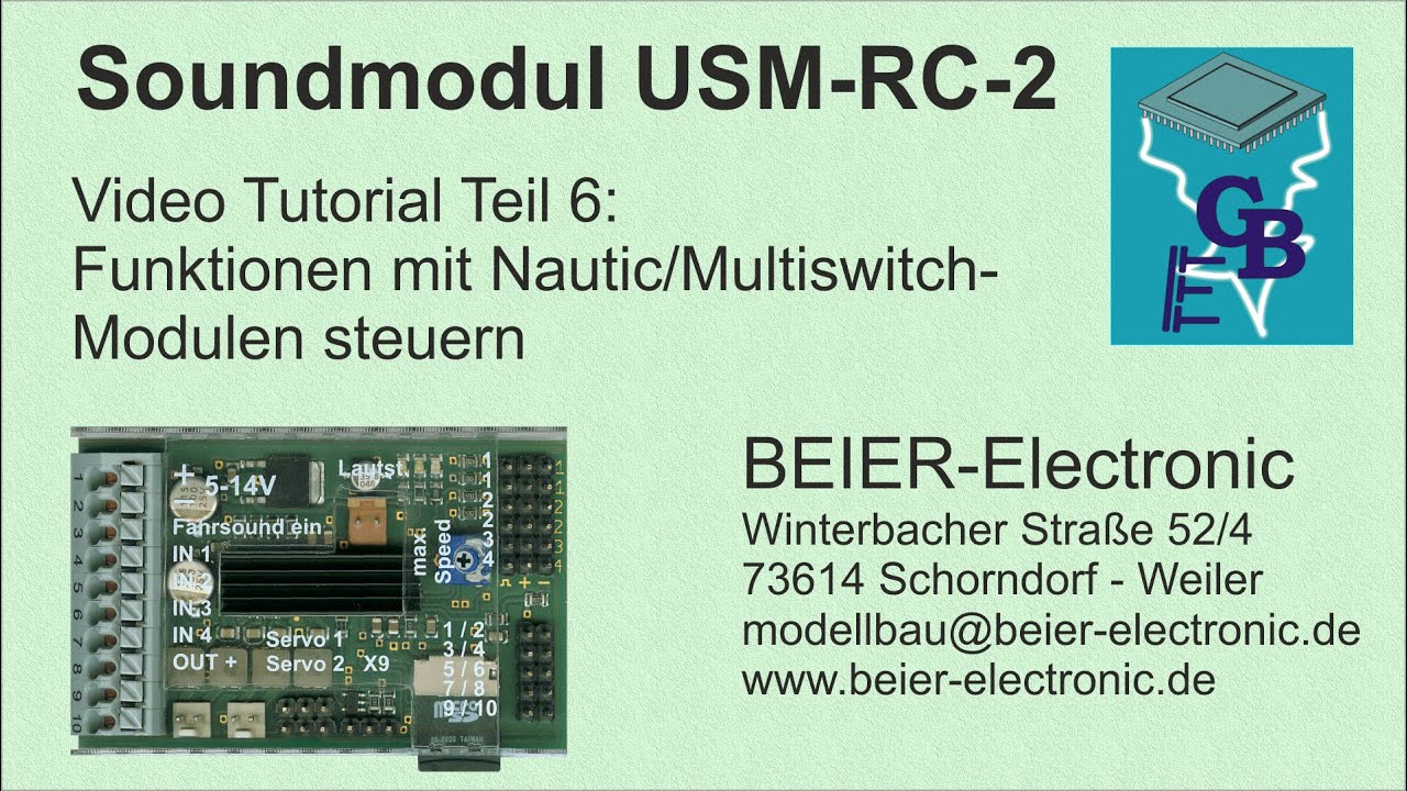 Soundmodul USM-RC-2 Tutorial 06