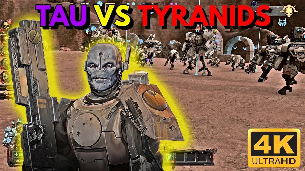 Warhammer 40k Battlesector | TAU Vs Tyranids  | T'AU DLC | Tau 40k