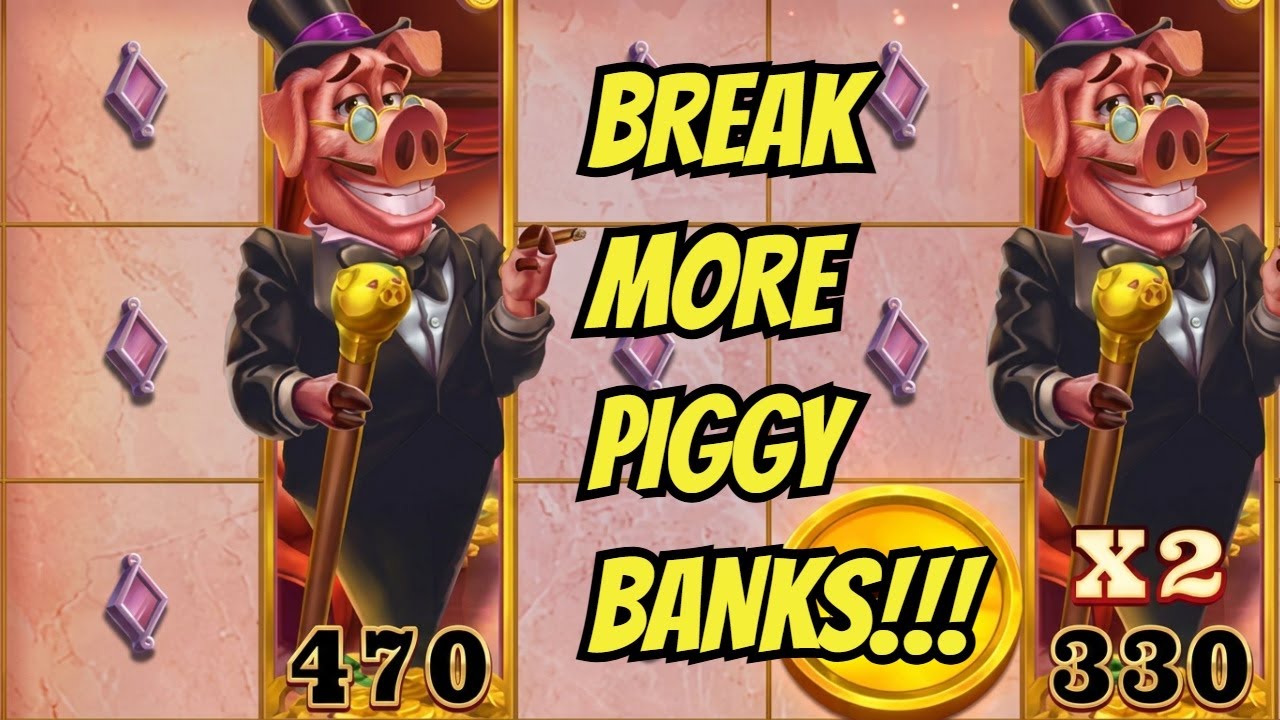 DOUBLE PIGGY BANK POPPED JACKPOTS on Break More Piggy Banks! #slots #casino #jackpot #slotmachine