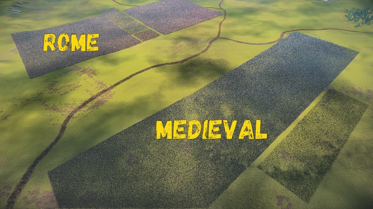 Roman Legion vs Medieval Army - UEBS 2