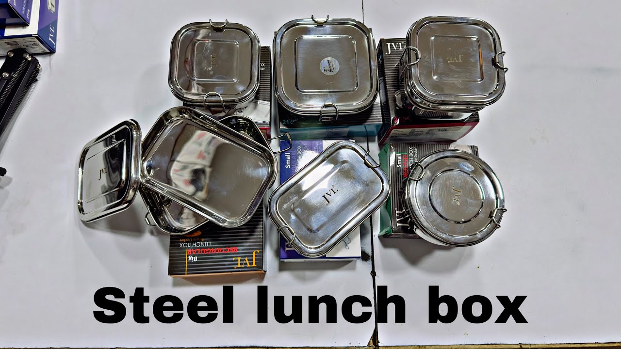 Jvl Stainless steel lunch box For School, College, Office | Steel Lunch boxes