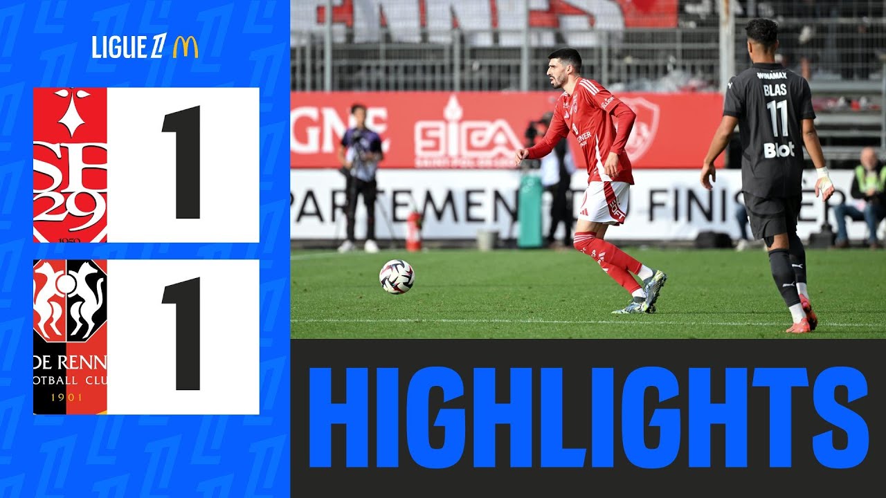 Rennes ACCROCHE Brest dans le derby breton | 8&egrave;me journ&eacute;e - Ligue 1 McDonald's 24/25