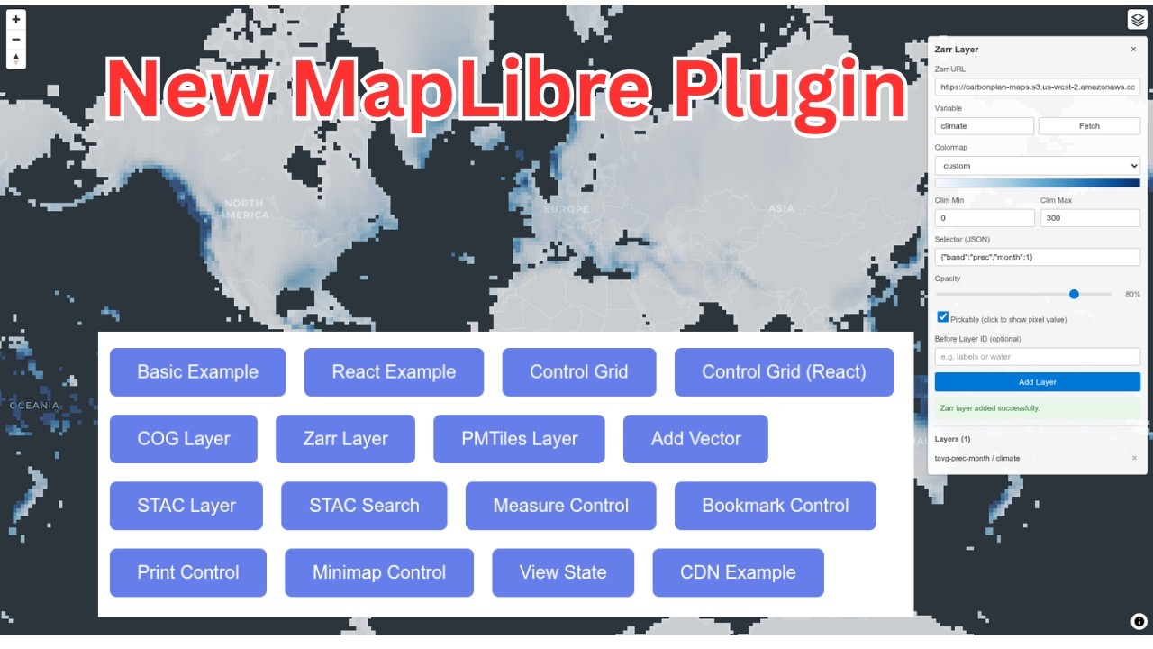 Облачная геопространственная визуализация с помощью плагина MapLibre (пошаговое руководство)