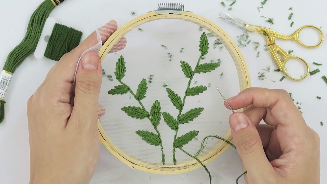 BORDADO EN TELA TRANSPARENTE - IDEAS PARA BORDAR