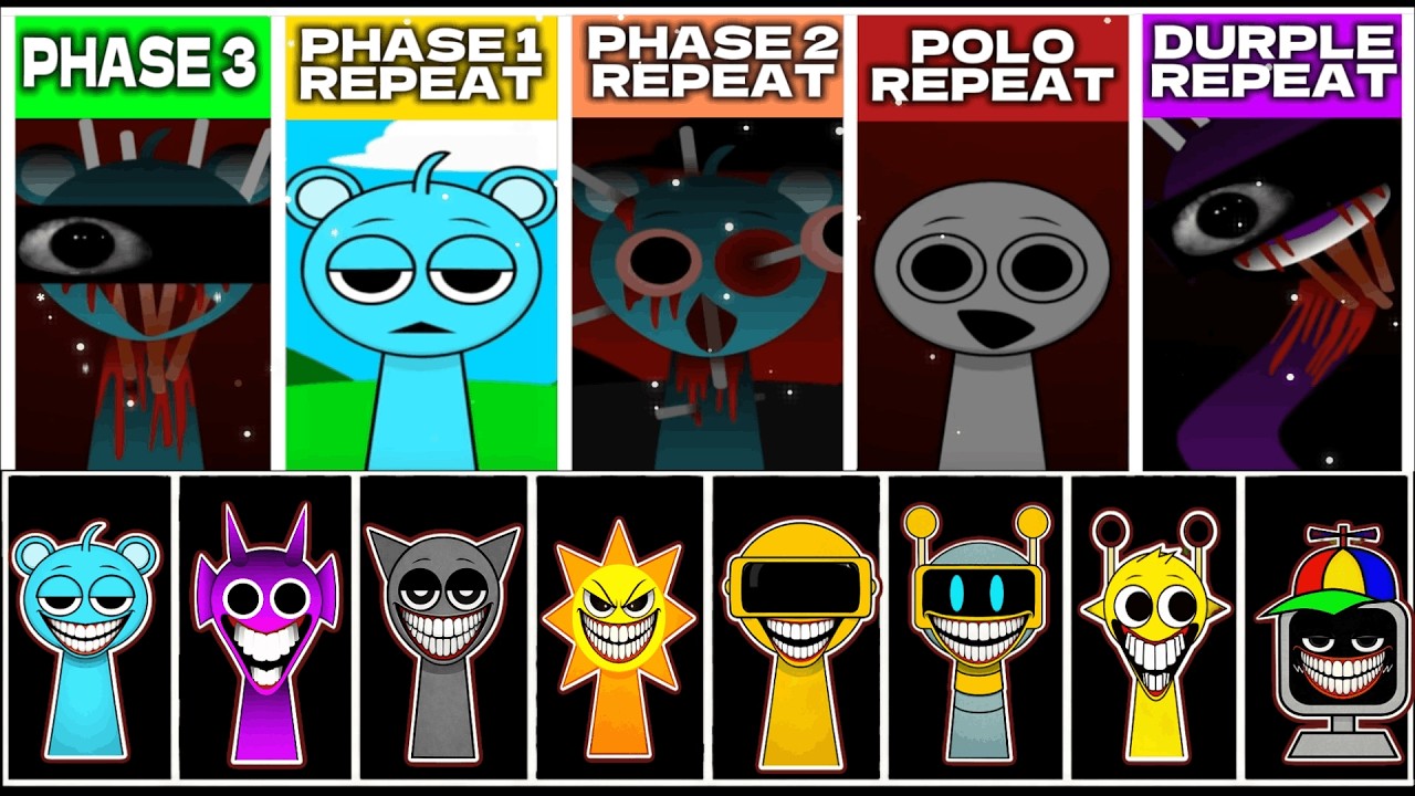 Sprunki But Phase 1, Phase 2, Polo And Durple REPEAT After PHASE 3