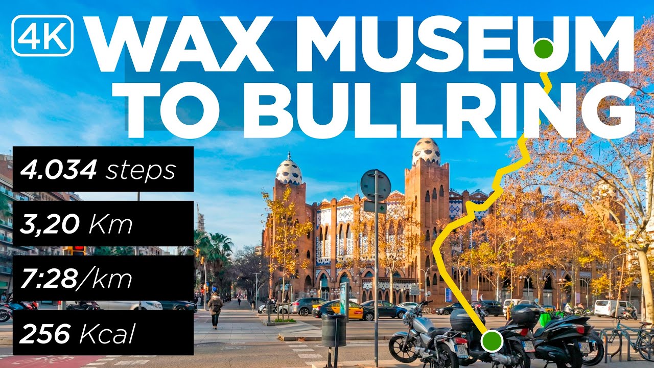 26 01 15 — Barcelona Wax Museum → La Monumental — via La Rambla & Gothic Quarter | 3.2 km at 7:28/km